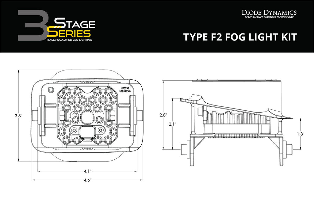 Diode Dynamics DD7012 Pod light featuring advanced TIR optics for high efficiency and focus. for Select Ford F-150, Ford F-250 Super Duty, Ford F-350 Super Duty, Ford F-450 Super Duty, Ford F-550 Super Duty