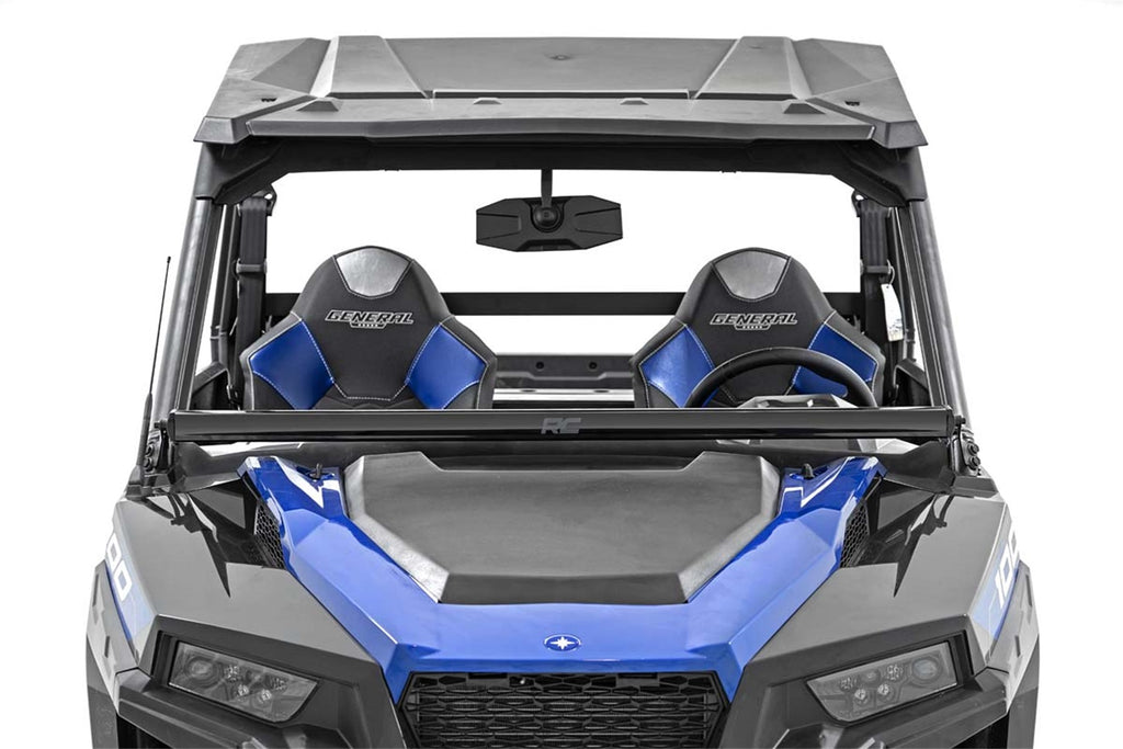 Rough Country 93034 LED Lower Windshield Kit for Select Polaris General 1000, Polaris General Deluxe, Polaris General Deluxe Ride Command Edition, Polaris General EPS, Polaris General EPS Deluxe, Polaris General EPS Hunter Edition, Polaris General EPS