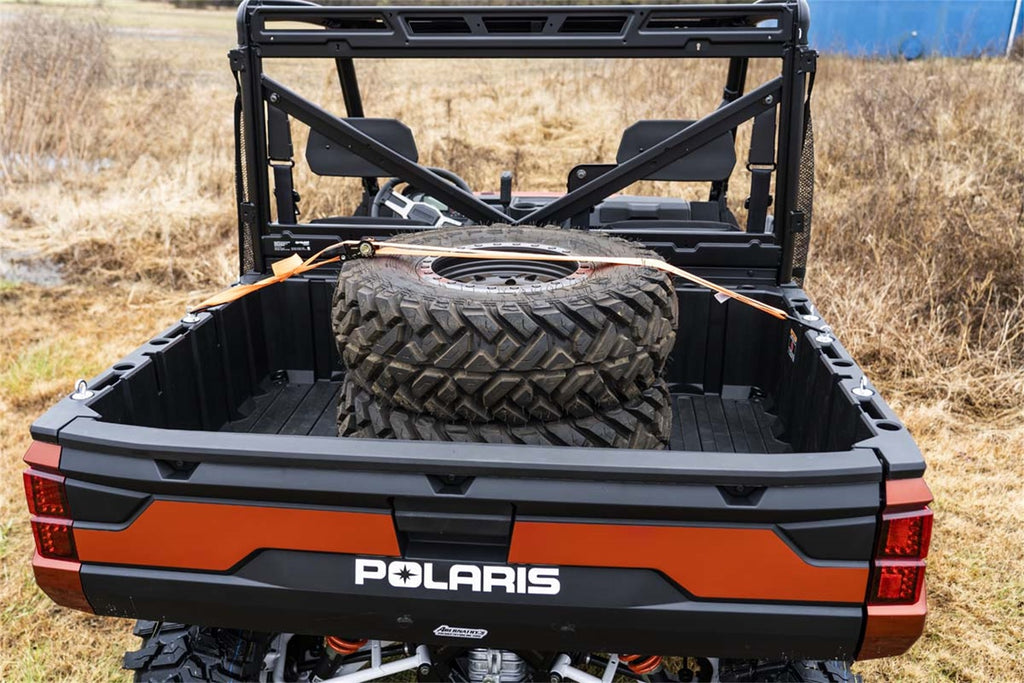 Rough Country 99010 Bed Tie-Down Kit for Select Polaris General 1000, Polaris General Deluxe, Polaris General Deluxe Ride Command Edition, Polaris General EPS, Polaris General EPS Deluxe, Polaris General EPS Hunter Edition, Polaris General EPS Limited