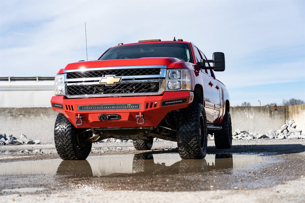 Rough Country 97670RED Suspension Lift Kit w/Shocks for Select Chevrolet Silverado HD, Chevrolet Silverado HD, GMC Sierra HD, GMC Sierra HD