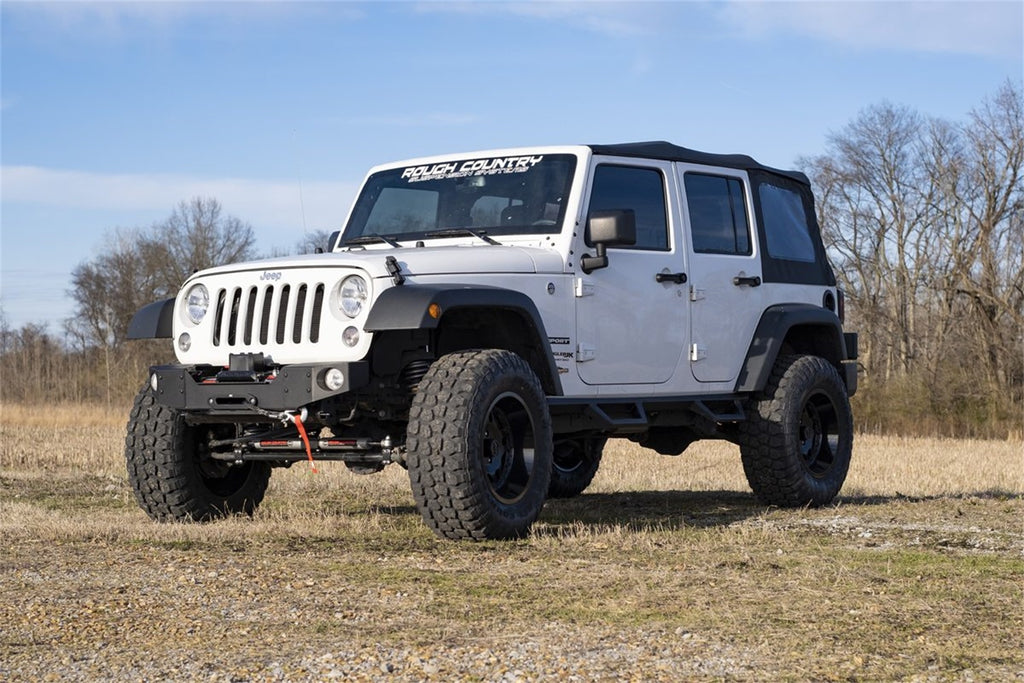 Rough Country 66940 Suspension Lift Kit w/Shocks for Select Jeep Wrangler, Jeep Wrangler JK