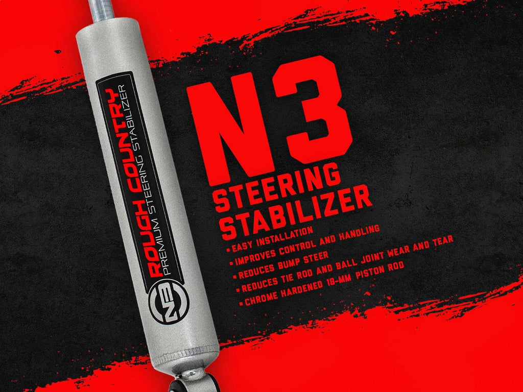 Rough Country 8734830 N3 Steering Stabilizer for Select Ford F-150
