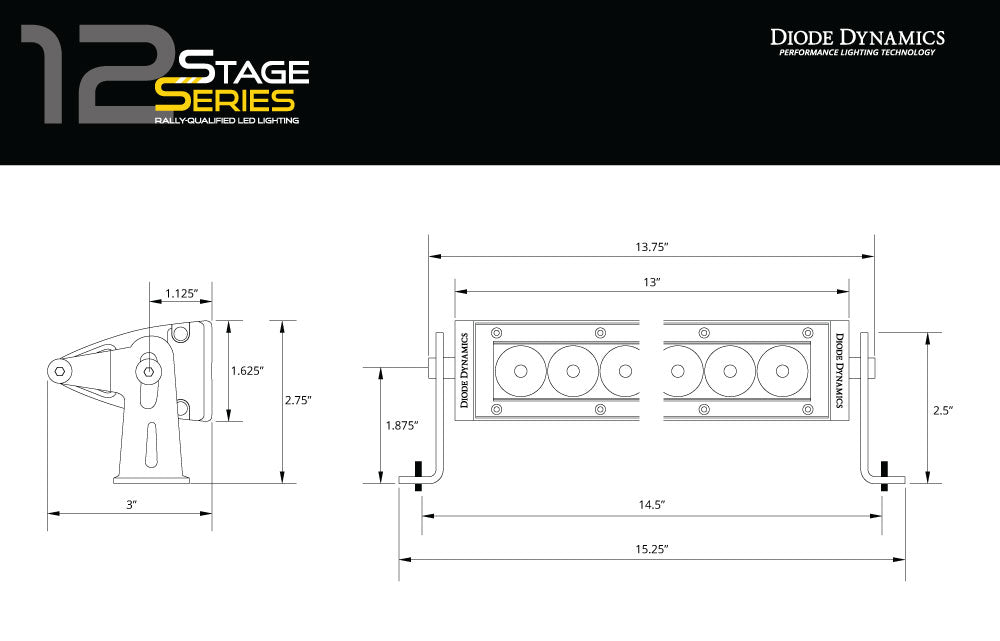 Diode Dynamics DD5037P Light bar featuring advanced TIR optics for high efficiency and focus.