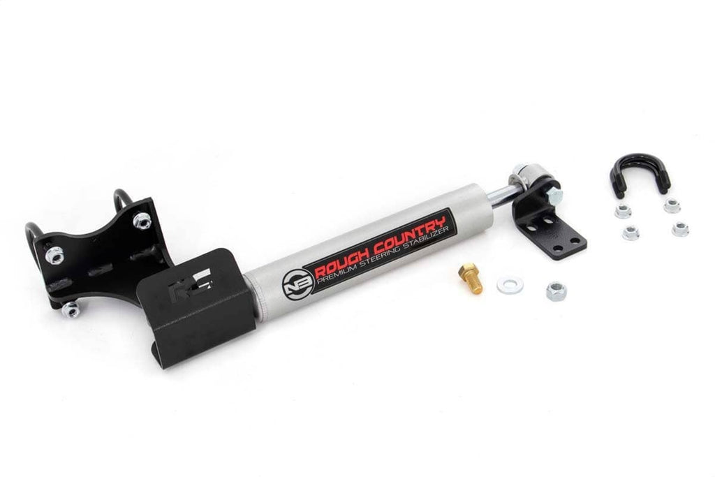 Rough Country 8731930 N3 Steering Stabilizer for Select Jeep Wrangler, Jeep Wrangler JK