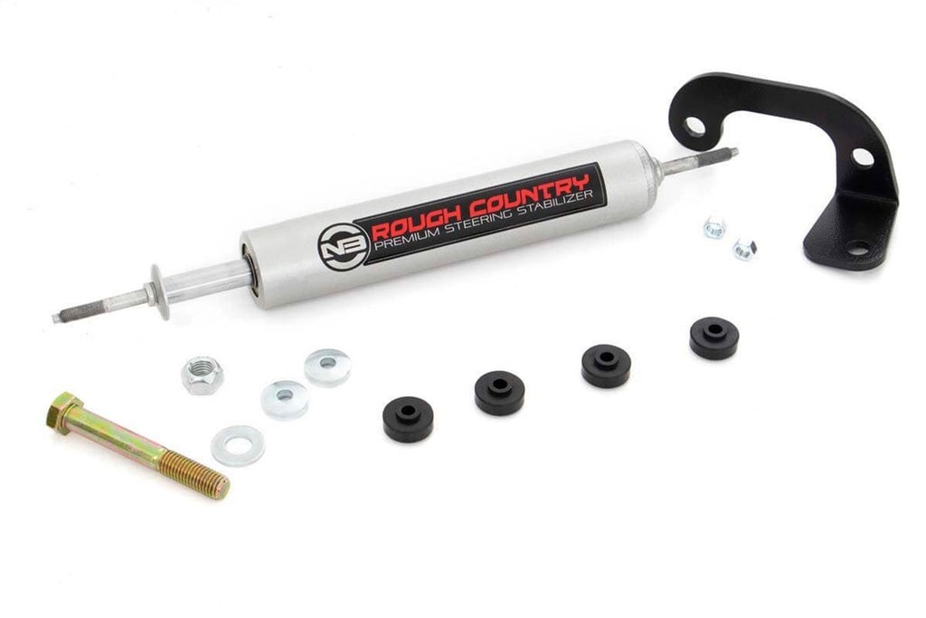 Rough Country 8737130 N3 Steering Stabilizer for Select Chevrolet K1500, Chevrolet K2500, GMC K1500, GMC K2500, GMC Yukon