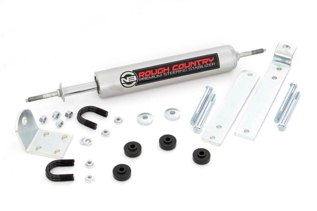 Rough Country 8738430 N3 Steering Stabilizer for Select Ford Explorer, Ford Ranger, Mazda B2200, Mazda B2300, Mazda B2600, Mazda B3000, Mazda B4000, Mazda Navajo