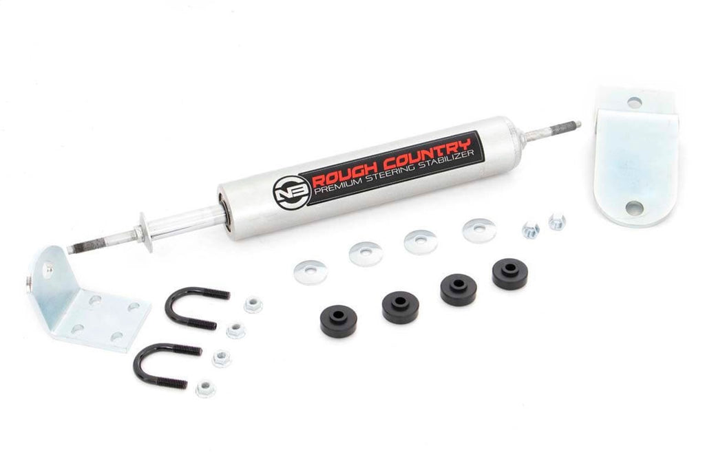 Rough Country 8738730 N3 Steering Stabilizer for Select Dodge Ram 1500, Dodge Ram 2500, Dodge Ram
