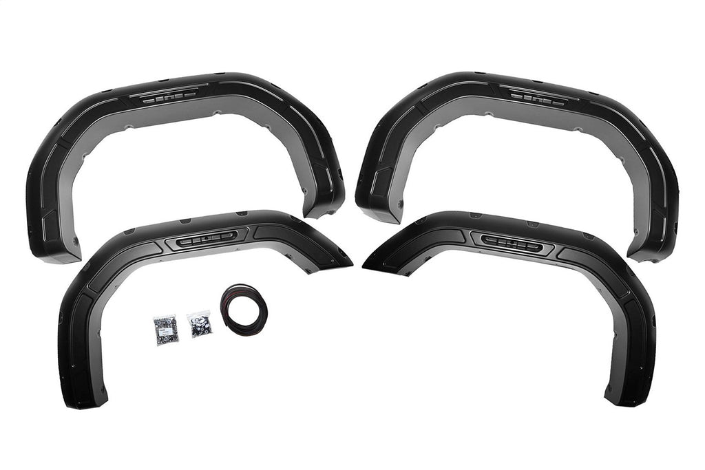 Rough Country A-G12011-GBA Pocket Fender Flares for Select GMC Sierra HD, GMC Sierra HD