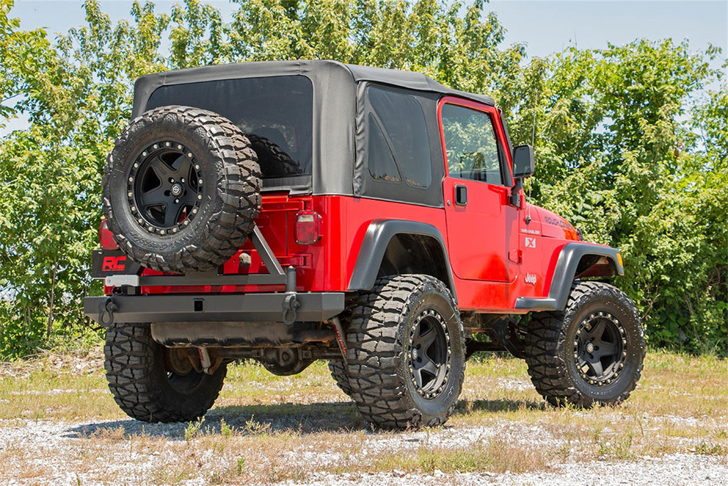 Rough Country 10592A Classic Full Width Rear Bumper for Select Jeep TJ, Jeep Wrangler