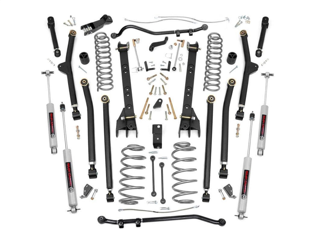 Rough Country 63122 X-Series Long Arm Suspension Lift Kit w/Shocks for Select Jeep Wrangler