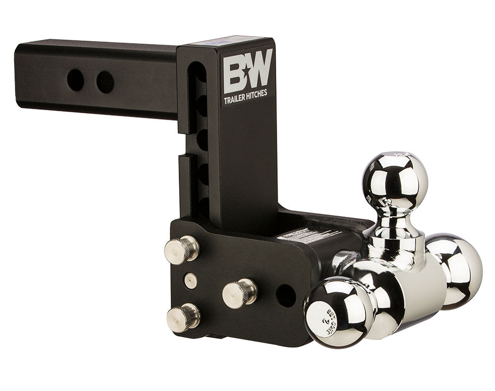 B&W Trailer Hitches TS10048B 5" Blk T&S, Tri-Ball-Boxed - Truck Part Superstore
