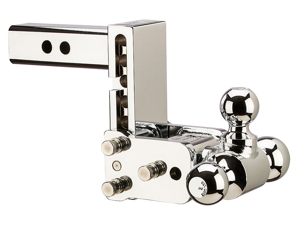 B&W Trailer Hitches TS10048C 8" Chrome T&S, Tri-Ball-Boxed - Truck Part Superstore