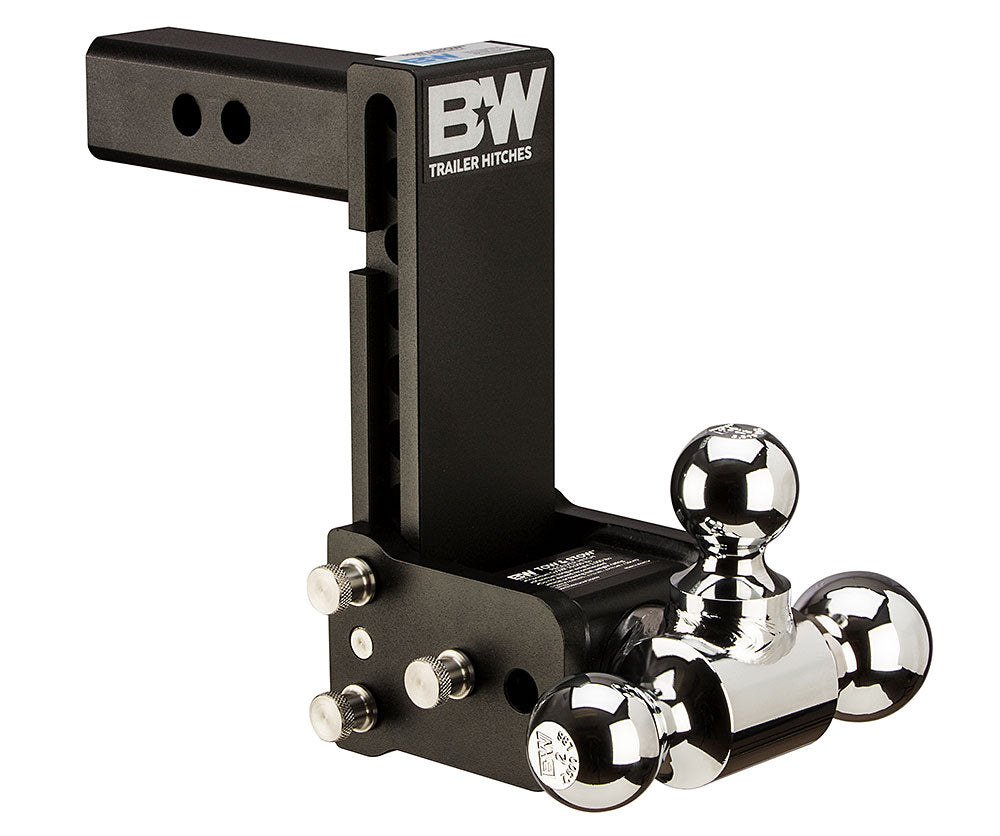 B&W Trailer Hitches TS10049B 10" Blk T&S, Tri-Ball-Boxed - Truck Part Superstore