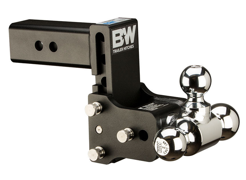 B&W Trailer Hitches TS20048B 2.5 Model 8 Blk T&S Tri Ball - Truck Part Superstore