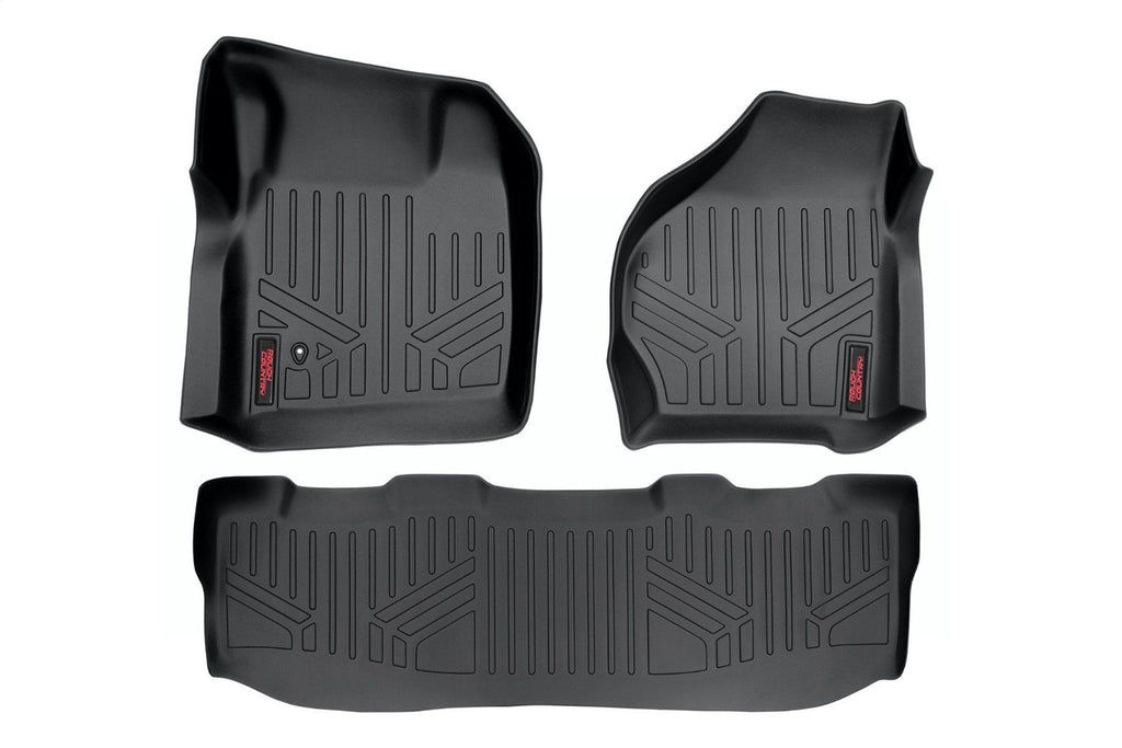 Rough Country M-52002 Heavy Duty Floor Mats for Select Ford F-250 Super Duty, Ford F-350 Super Duty