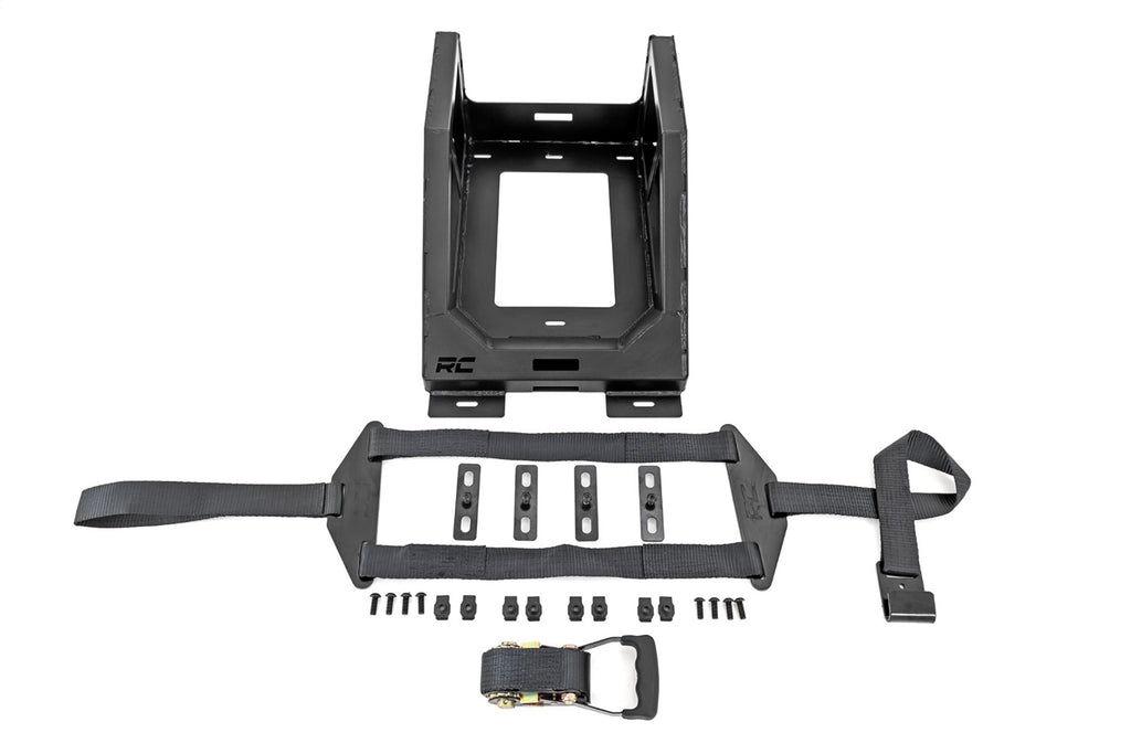 Rough Country 99073 Spare Tire Carrier for Select Chevrolet Colorado, Chevrolet Silverado 1500, Chevrolet Silverado HD, Ford F-150, Ford F-150 Lightning, Ford F-250 Super Duty, Ford F-350 Super Duty, Ford Maverick, Ford Ranger, GMC Canyon, GMC Sierra