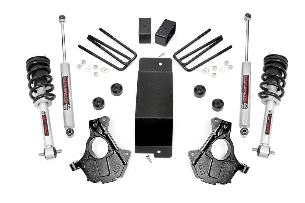 Rough Country 11932 Suspension Lift Knuckle Kit w/Shocks for Select Chevrolet Silverado 1500, GMC Sierra