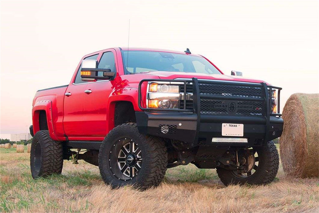 Road Armor 315VF6B Vaquero Non-Winch Front Bumper for Select Chevrolet Silverado HD, Chevrolet Silverado HD