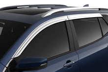 Load image into Gallery viewer, Husky Liners 2884059 Low Profile Ventvisor Deflector; Smoke with Chrome Trim; Outside Mount; 4 pc. for Select GMC Terrain