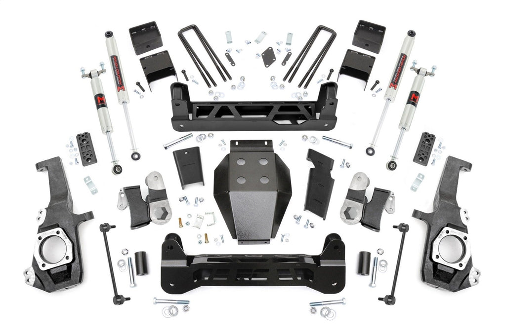 Rough Country 110840 Suspension Lift Kit w/Shocks for Select Chevrolet Silverado HD, Chevrolet Silverado HD, GMC Sierra HD, GMC Sierra HD