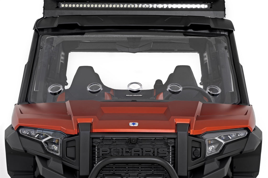 Rough Country 98202410 Windshield for Select Polaris XPEDITION ADV 5 Northstar, Polaris XPEDITION ADV 5 Premium, Polaris XPEDITION ADV 5 Ultimate, Polaris XPEDITION ADV Northstar, Polaris XPEDITION ADV Premium, Polaris XPEDITION ADV Ultimate, Polaris
