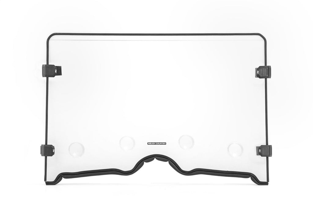 Rough Country 98241240 Windshield for Select Yamaha YXR45F Rhino 450, Yamaha YXR66F Rhino 660, Yamaha YXR700F Rhino 700 FI