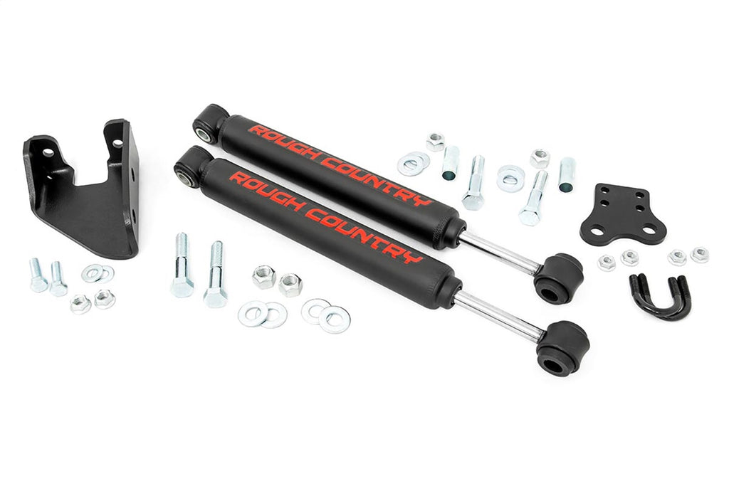 Rough Country 87307 Dual Steering Stabilizer Kit for Select Jeep Wrangler